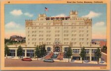 MONTEREY, California Postcard HOTEL SAN CARLOS Street View / Curteich Linen picture