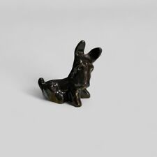 Vintage Black Ceramic Collectible Figurine Scottish Terrier Scottie Dog Scotty picture