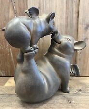 Flying Pig With Baby Resin Figurine 8