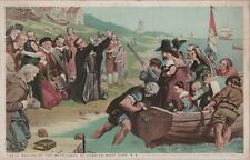 Sailing of the Mayflower by Charles West Cope ~ c1920s Postcard UNP 6923b MR ALE picture