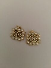 Lot of 2 Gucci 22mm Gold Tone    Zipper Pull Replacement Button picture