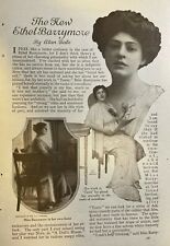 1914 Actress Ethel Barrymore illustrated picture