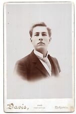 Cabinet Card Robert Card photographer Davis Nokomis Indiana IN USA c. 1890s ? picture