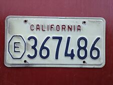 1991 California license plate Octogon E 367486 picture