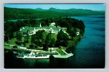 Bolton Landing NY-New York, Sagamore Hotel, Green Island, Vintage Postcard picture