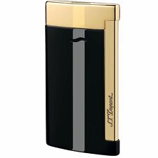 S.T. Dupont Slim 7 Lighter, Black With Gold Accents, 27708 (027708), New In Box picture
