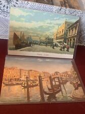 Venice Vintage Tuck Postcards gondolas The Rialto Bridge and The Molo Unposted picture