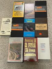 Lot Of 10 Railroad VHS Tapes California Zephyr Tehachapi  picture