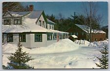 Madison New Hampshire Purity Springs Resort Winter Chrome Cancel WOB Postcard picture