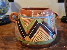 Vintage Mexico Pottery Mexican Painted Pot Cottagecore Southwest Mexican picture