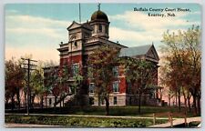 Buffalo County Courthouse Kearney Nebraska NB Grounds Trees Building Postcard picture