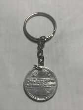 Real German Antique 1922 Circulated 50 A Pfennig COIN KEYCHAIN. Great Gift 🎁 picture