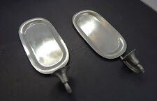 1 Pair of Hand Cast Oblong Plate, Pewter  Sconces picture