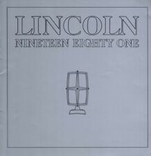 ORIGINAL Vintage 1981 Lincoln Oversize Sales Brochure Book picture