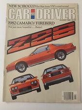 Car & Driver Magazine January 1982, CAMARO Z28, FIREBIRD, VW SCIROCCO, RENAULT 9 picture