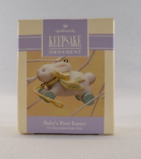 1993 HALLMARK KEEPSAKE EASTER ORNAMENT BABY'S FIRST EASTER NEW IN BOX picture