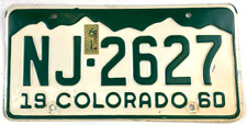 Colorado 1960 1961 License Plate Classic Auto Vintage Man Cave Collector Decor picture
