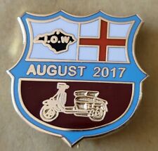 Lambretta Isle of Wight Scooter Rally August 2017 Badge  (Discounted Postage UK) picture