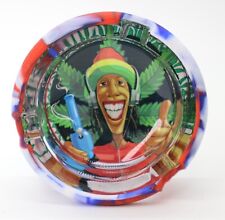Ashtray Unbreakable Glass Dishwasher safe Clear with COOL Designs Round New picture