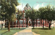 c1907 Printed Postcard; High School, Carroll IA, posted picture