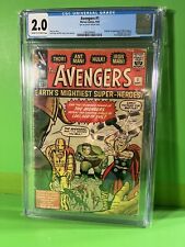 Avengers (1963) #1 CGC GD 2.0 Thor Captain America Iron Man Hulk Marvel 1963 picture