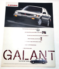 Vintage Mitsubishi Galant Paper Ad from Life Magazine Fall 1988 picture
