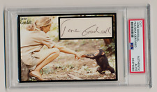 Jane Goodall Signed Cut Custom Photo Display PSA/DNA Slabbed Chimps Expert picture