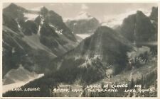 BANFF AB - Four Lakes In Clouds Real Photo Postcard rppc picture