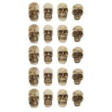 20Pcs Skull Resin Skeleton Head Party Props Gothic Decoration Ornaments picture