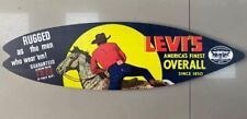 LEVI'S Vintage Style Store Cowboy Surf board Style Promo Banner Display Sign picture