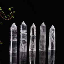 3pcs 30-100mm Clear Quartz Crystal Point Natural Wand Specimen Reiki Stone USA++ picture