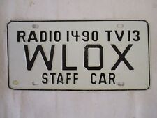 1965 Mississippi WLOX TV 13 Staff Car BOOSTER  License Plate Tag picture