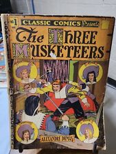 Classic Illustrated Comic No 1 The Three Musketeers HRN 15 1946 Very Rare picture