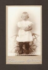 Antique JH Spoormaker CDV Photo Young Boy or Girl in Dress Ouderkerk Netherlands picture