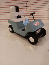 Vintage 1971 Jim Beam Blue Pro Car Golf Cart Whiskey Bar Decanter Empty picture