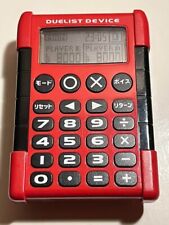 Konami Duelist Device Yu-Gi-Oh Player Calculator Japanese Red Black Used picture