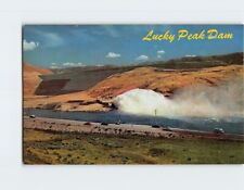 Postcard Lucky Peak Dam Boise River Southwest Idaho USA picture
