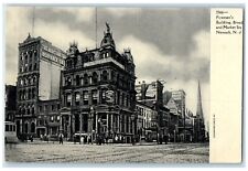 c1905 Firemen's Market Sts. Exterior Building Newark New Jersey Vintage Postcard picture
