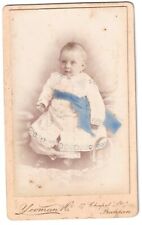 AUSTRALIA CDV PHOTO LITTLE BOY + BLUE SASH PRAHRAN MELBOURNE 1880 GODDARD FAMILY picture