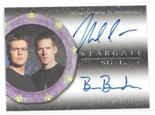 Stargate SG1 Season 9 - DA4 Dual Autograph Auto Michael Shanks & Ben Browder picture