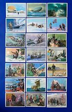 Set with 32 Pcs Collectible Soviet Postcards Geographical Discoveries USSR picture
