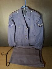 Vintage 1950s US Air Force Uniform Dress Blue Jacket &Pants 4 Pocket 1949 Pat  picture