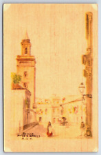 Postcard International Painting of Seville Plaza de San Marcos picture