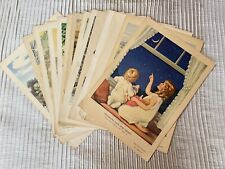 VTG Lot of 19 Providence Lithograph Co Prints Sunday School Bible 1940s & 1950s picture