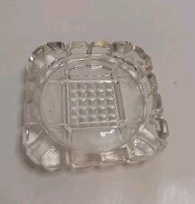 Vintage 3-1/4” Square And Round Design Ashtray picture