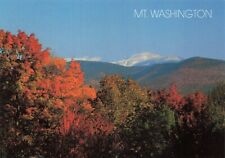 Postcard NH Mt. Washington in the Fall from Bartlett New England Autumn Snow 6x4 picture