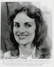 1976 Press Photo Patty Hearst faces news conference in San Francisco. picture
