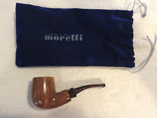 Unsmoked Moretti Collection Bent Billiard Cumberland Stem Estate Pipe picture