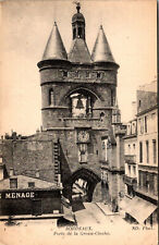 VINTAGE POSTCARD THE GATES TO THE GRAND CLOCK BORDEAUX FRANCE c. 1920's picture