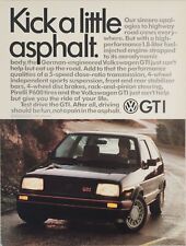 1986 Print Ad VW Volkswagen GTI with 1.8 Liter Fuel Injected Engines picture